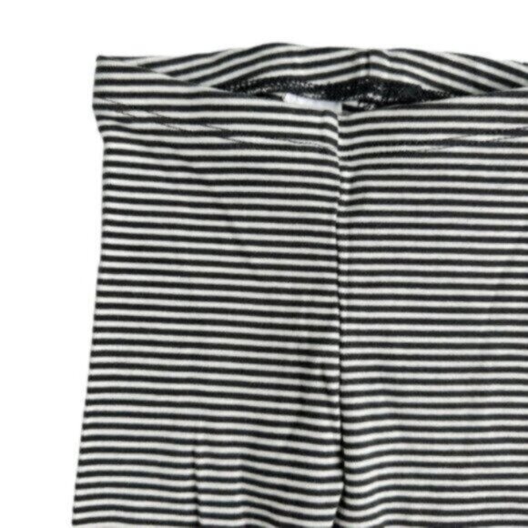 Tea Collection | Dark Gray & White Striped Leggings Size 12-18 Months - Picture 2 of 5